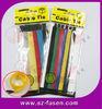Colorful Straight Velcro Nylon Cable Tie OEM For Wire / Cables