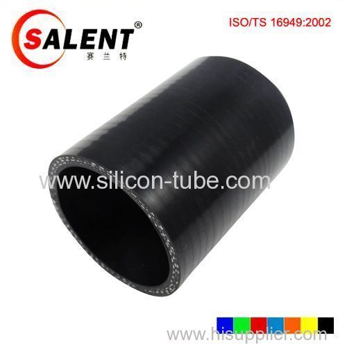 SALENT High Temp 3-ply Reinforced Straight Silicone Coupler Hoses Black