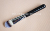 No Logo Wood Handle Synthetic Fiber Makeup Brushes