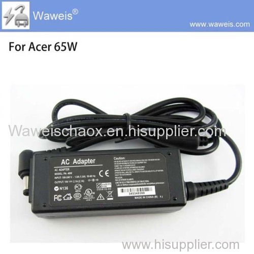 Waweis Replacement Laptop AC Adapter 19V 3.42A 5.5*1.7mm For A cer Aspire