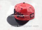 PU Leather Snapback Embroidered Baseball Caps with 3D Embroidered Letter