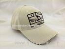 Fashion 3D Embroidered Baseball Caps with Khaki Brushed Cotton for Unisex