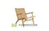 Comfort Hans Wegner Easy Living Room Chairs / Wooden recliner Chair Modern