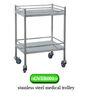 stainless steel nursing medical equipment trolley L720 x W430 x H800mm