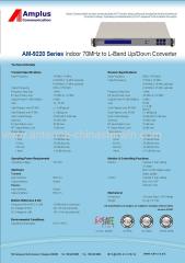 AM-9220 series indoor 70MHz to L-band up/down converter