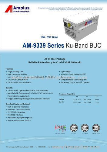 AM-9339 series ku-band BUC(16w.25w GaAs)