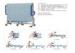 Mobile Folding Manual Hospital Bed For Attendant Nursing People