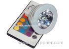 RGB Multi-Color Changing Fully Remote Controlled 3W MR16 LED Spotlight Bulb AC / DC 12V