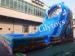 EN14960 Kids Pool Inflatable Water Slides Blue Dolphin OEM For Water Park Inflatable