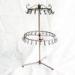 Powder Coating Finish Supermarket Metal Single Wire Pegboard Display Rack Hooks
