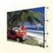 Portable 2260 * 2260mm durable aluminum trade show fabric display booth with lights