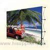 Portable 2260 * 2260mm durable aluminum trade show fabric display booth with lights