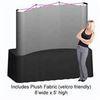 Lightweight pop up flat aluminum trade show booth design fabric velcro display