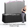 Lightweight pop up flat aluminum trade show booth design fabric velcro display