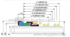 /conical spring / elastomer bellow seals for burgmann MG9