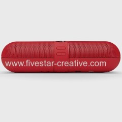 New Beats Pill 2.0 Red Portable Bluetooth Speaker with Built-in Mic Beats New Pill 2.0