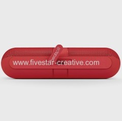 New Beats Pill 2.0 Red Portable Bluetooth Speaker with Built-in Mic Beats New Pill 2.0