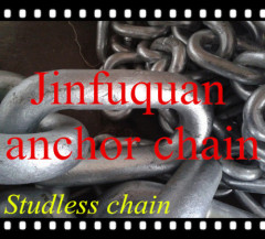 DIN764 steel link chain galvanized studless chain