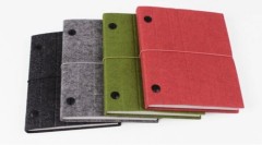 classical / wool felt / lace up paper note book