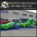 Green dinosaur inflatable tunnel