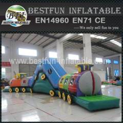 Inflatable Caterpillar Tunnel With Slide