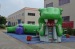 Green dinosaur inflatable tunnel