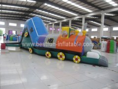 Inflatable Caterpillar Tunnel With Slide