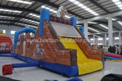 Inflatable Pirate Discovers Obstacle Courses