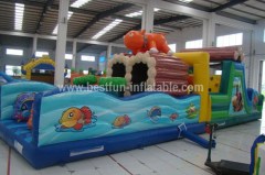 New design inflatable obstacle courses in oceanic style