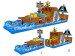 Large inflatable obstacle course pirate ship