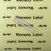 PET transparent warranty stickers