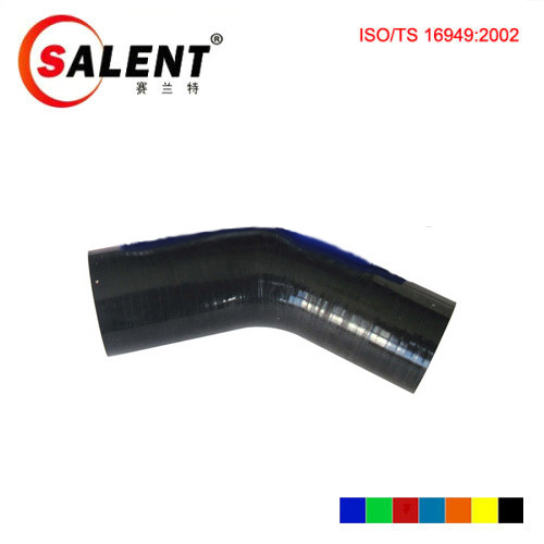 Black SALENT High Temp Reinforced 45 Degree Elbow Coupler