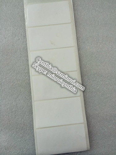 Blank White Custom Size Ultra Destructive Vinyl Self Adhesive Stickers