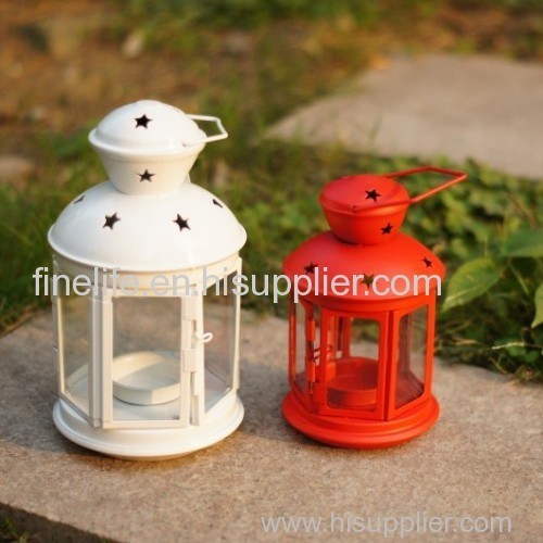 white or colored classic wedding birdcage metal lantern