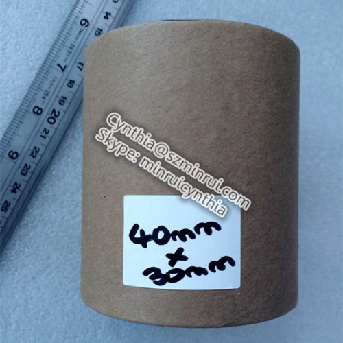 blank Custom Size Destructible Vinyl Adhesive label