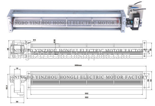 Cross flew blower HLF48