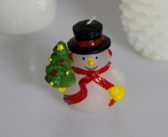 christmas gift / snowman /lovely candle