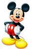 Attractive Humanoid Mickey Mouse Cardboard Standee Display For Promotion