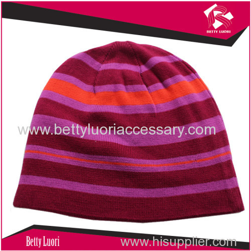 knitted jacquard beanie hat