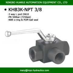 BK3-NPT3/8 high pressure 7250 psi 3 port 90 degree