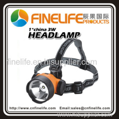 High quality 1*china 3W headlamp