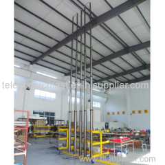 9m CCTV pneumatic telescopic mast (internal spiral cables)