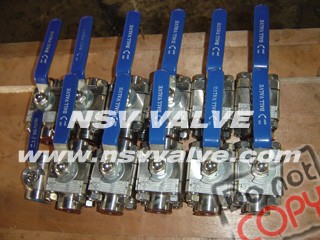 3 Piece forged floating ball valve