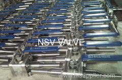 3 Piece forged ball valve with 100MM nipple(pipe)end