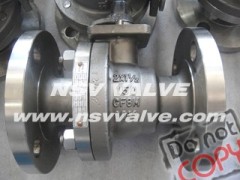 Cast floating reduce bore ball valve