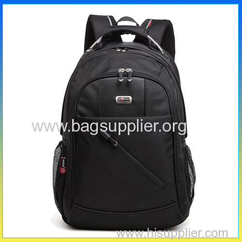 black laptop polyester backpack