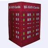 Red Fashion Assemble Cardboard Pallet Display with hooks for gifts cards hanging