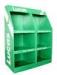 Promotional Foldable corrugated cardboard / acrylic / metal display shelves floor stand