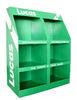 Promotional Foldable corrugated cardboard / acrylic / metal display shelves floor stand