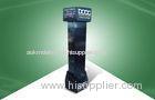 100% Eco - friendly Black Six - side - show Cardboard Hook Display with UV Coating